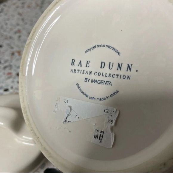 RAE DUNN TEA Ceramic Canister Storage With Lid Artisan Collection NEW 2018 RARE - Picture 7 of 12